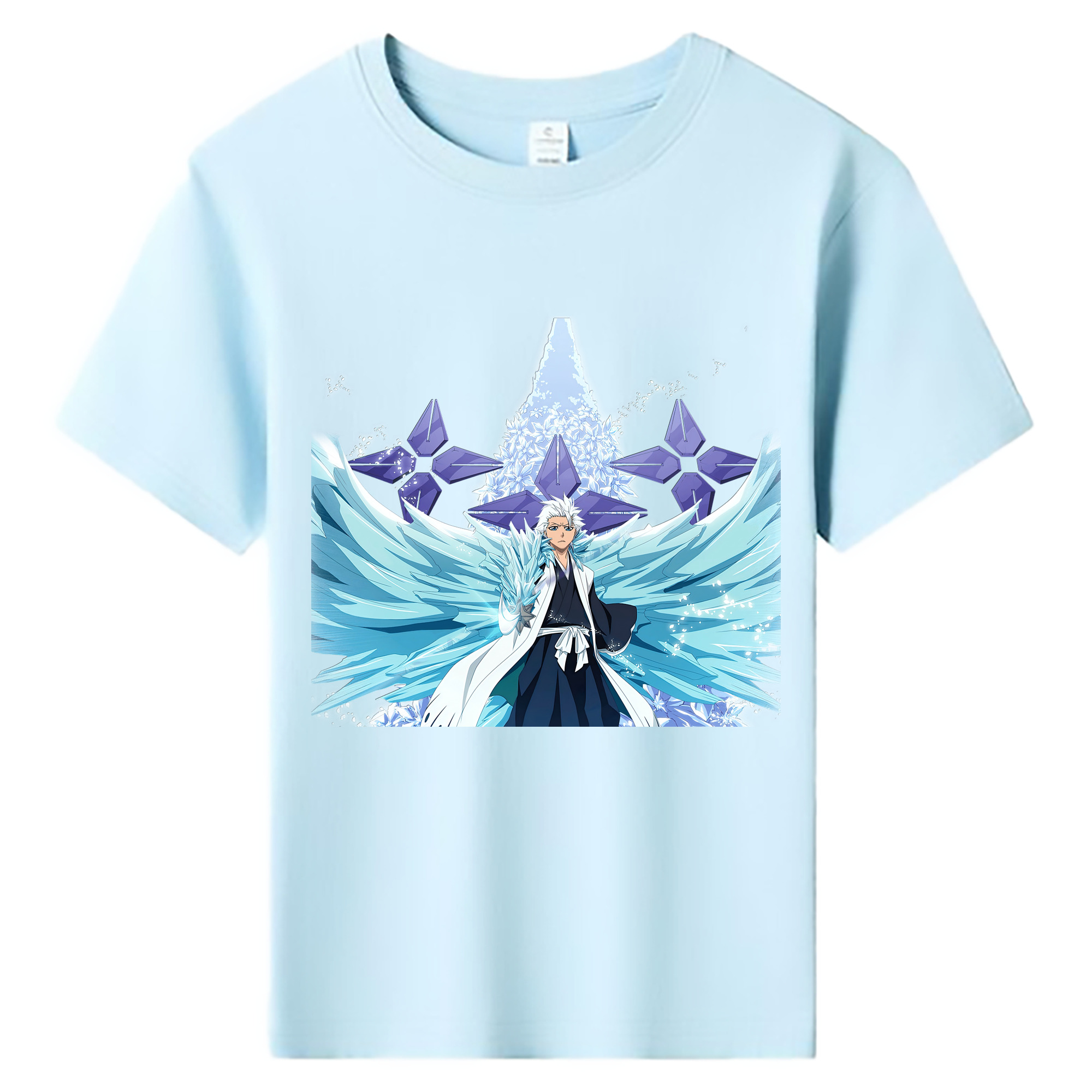 （画像用） ブリーチ 日番谷冬獅郎（ひつがや とうしろう） BLEACH Hitsugaya Toushirou 綿100％キッズTシャツ（フロントプリント）